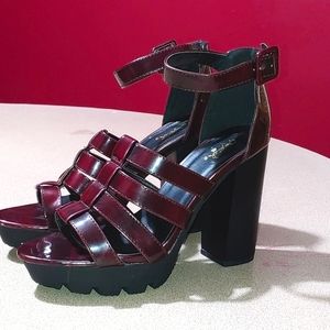 Qupid block heel women shoe